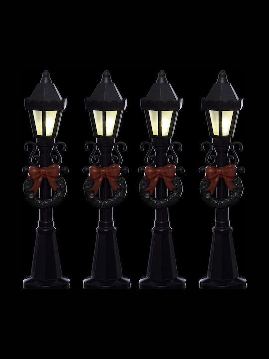 Christmas Black Battery Lantern 14.5cm