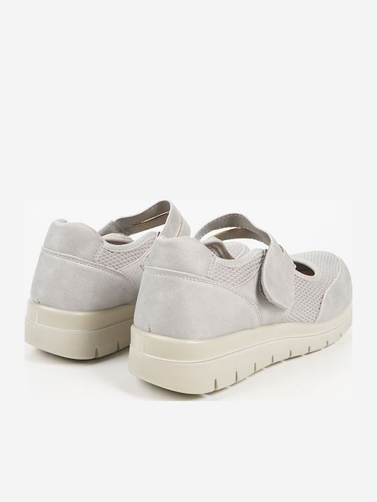 Damen Ballerinas in Grauer Farbe