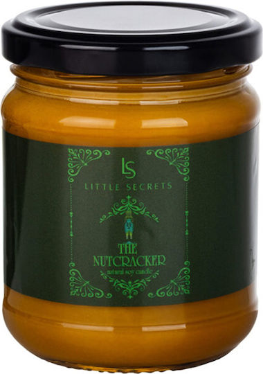 Little Secrets Χριστουγεννιάτικο Γυάλινο Κερί Μαύρο The Nutcracker