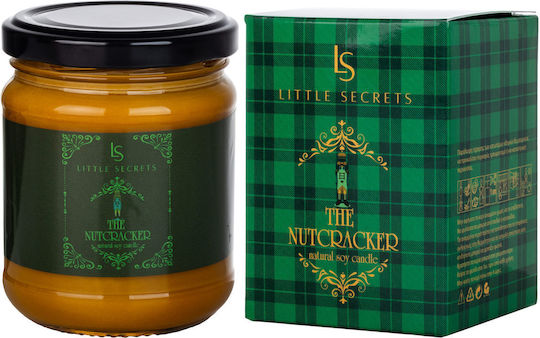 Little Secrets Χριστουγεννιάτικο Γυάλινο Κερί Μαύρο The Nutcracker