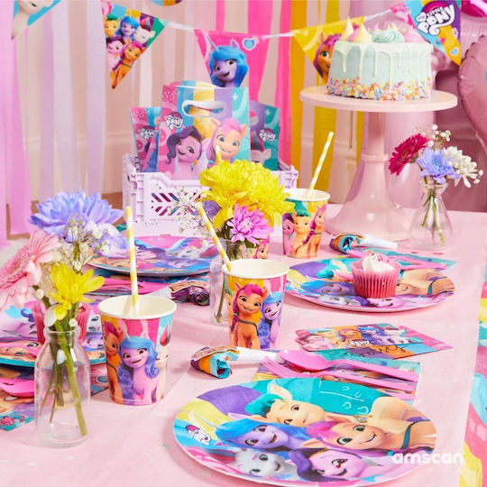 Amscan My Little Pony Hängendes Ornament für Party My Little Pony 6 Stück 61cm