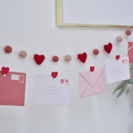Valentinstag Girlande Liebesbriefe 150cm