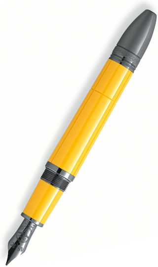 MontBlanc Great Characters Enzo Ferrari Πένα Γραφής Κίτρινη με Μπλε Μελάνι