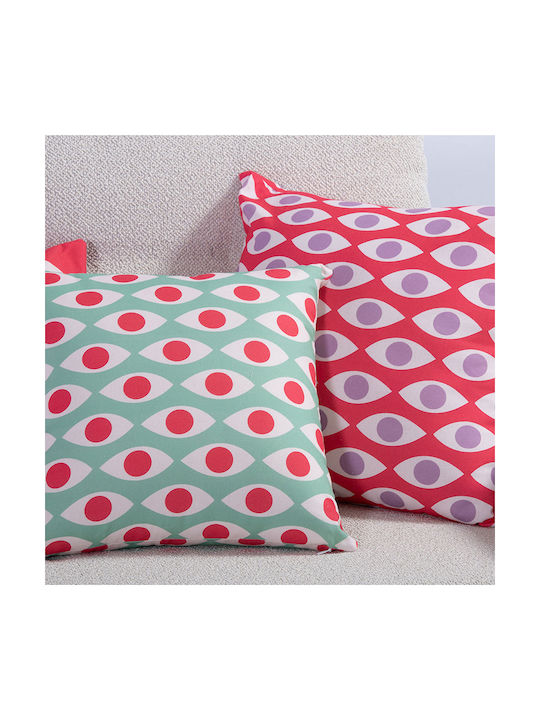 Nef-Nef Homeware Decorative Pillow Case Option in 100% Cotton Fuchsia 40x40cm