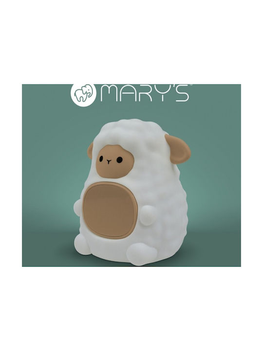 Mary's Tischuhr Digital LED Kunststoff mit Wecker Mehrfarbig 901.00129