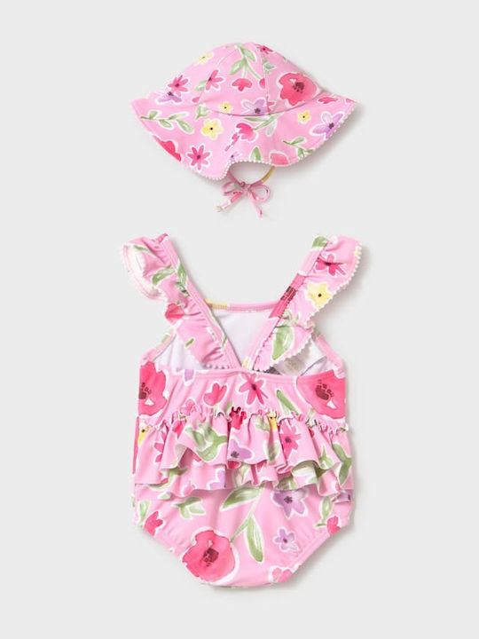 Mayoral Kinder Badebekleidung-Set mit Schirm Rosa