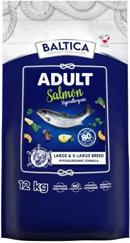 Baltica 12kg Trockenfutter für Hunde mittlerer & großer Rassen mit Lachs