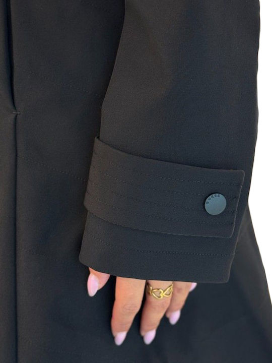 Women's Black Gabardine