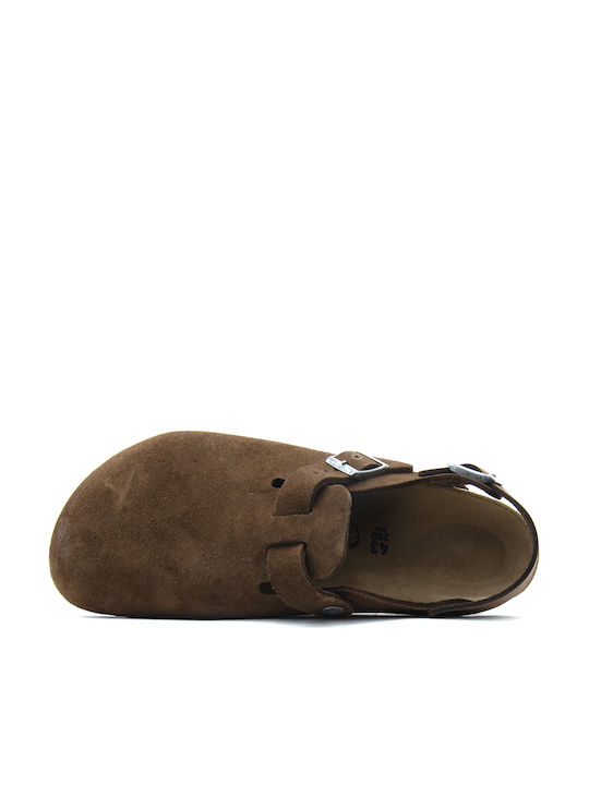 Birkenstock Tokio Кожени Сабо Кафяви