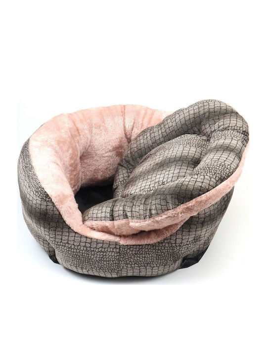 Animal Sofa Dog Bed Grey / Pink 60x50cm