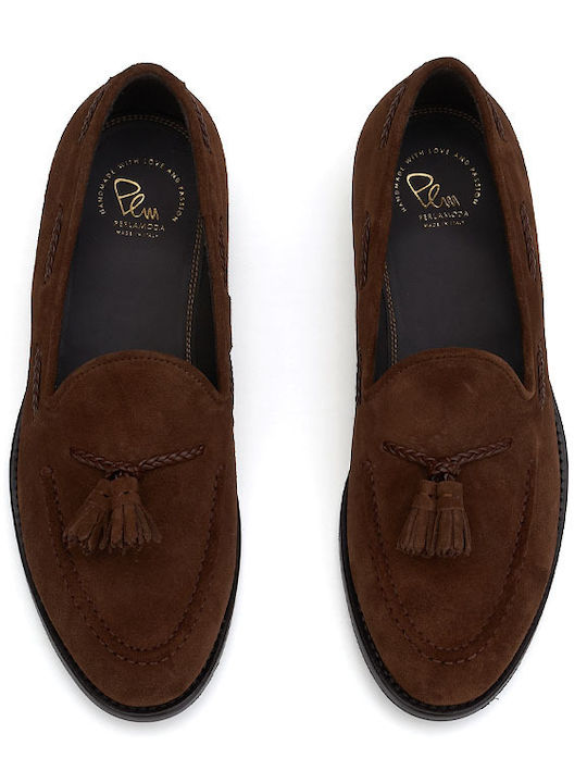 Suede Ανδρικά Loafers σε Ταμπά Χρώμα