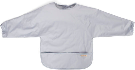 Filibabba Waterproof Fabric Coverall with Hoop & Loop Fastener Pocket and Sleeves Pearl Blue for 36 Months+
