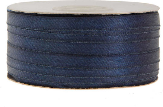 Dekorative Satinbänder Doppelseitig Blau 100m
