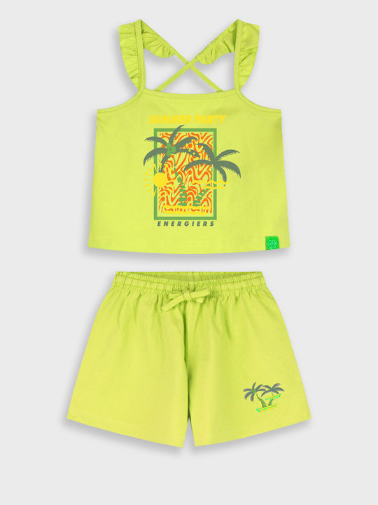 Kids Set with Shorts Summer 2 Pieces Turquoise