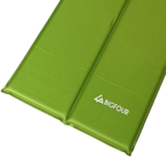 Bigfour Self-Inflating Single Camping Sleeping Mat 186x53cm Thickness 2.5cm in Green color