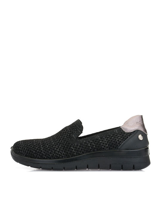 Anatomic Women's Canvas Black Slip-Ons