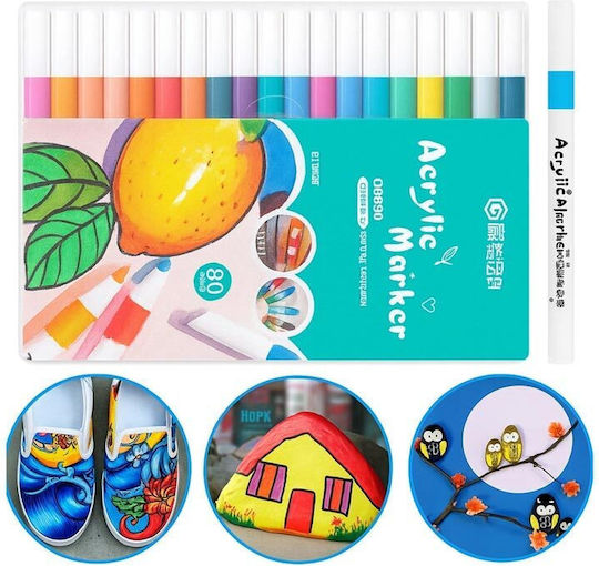 Aria Trade Acryl Marker Waterproof Set 80 Stück
