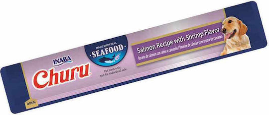 Churu Dog Treat Ear Treat Salmon Shrimp Chicken Cereals 56gr 4 Pieces