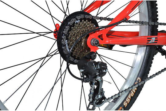 Alpina 24" Kids' Mountain Bike with Aluminum Frame Red