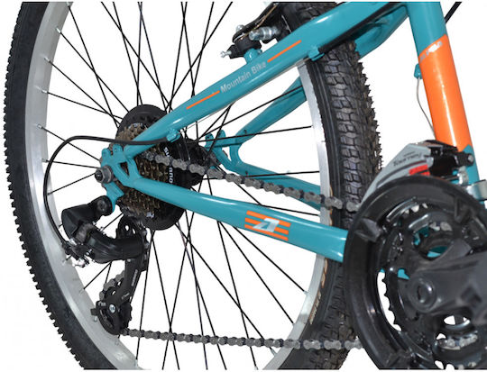 Alpina 24" Kinderfahrrad Mountainbike mit Aluminiumrahmen Blau