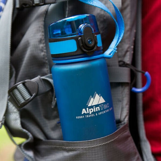 AlpinPro Kids Water Bottle Butterfly Plastic with Straw Non Spill AlpinTec 400ml