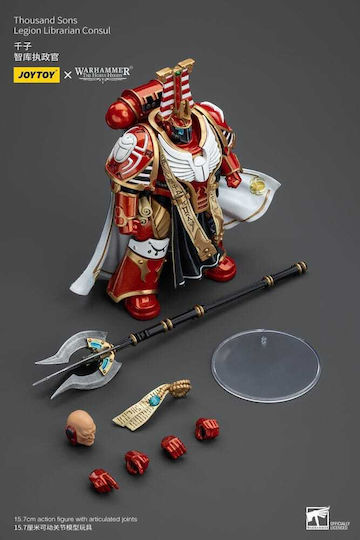 Warhammer Horus Heresy Action Figure 1/18 Thousand Sons Legion Librarian Consut 16 Cm