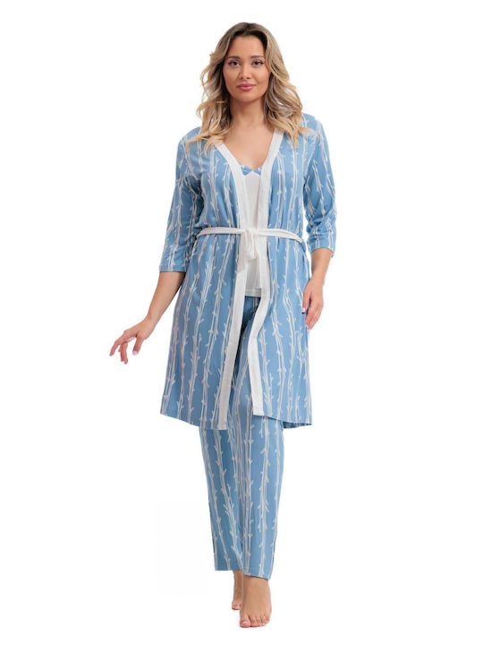 Angel's Secret Summer Women's Pyjamas Set Blue
