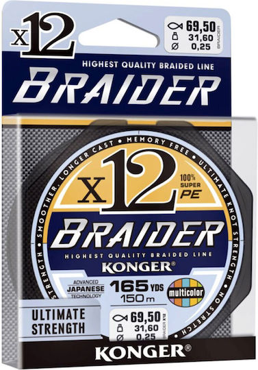 Konger Braider Fishing Filament 150m / 0.16mm / 19.8kg
