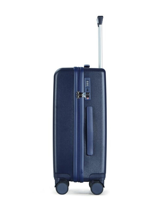 Nautica Cabin Travel Suitcase Hard Blue with 4 Wheels Height 55cm