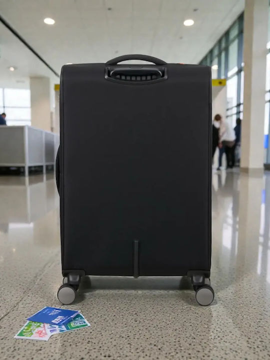 American Tourister Spinner Μεσαία Βαλίτσα Ταξιδίου Μαύρο με 4 Ρόδες Ύψους 68εκ.