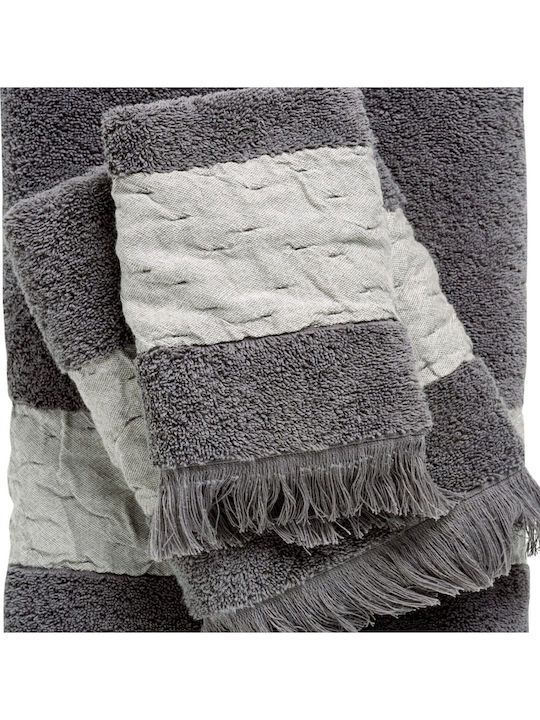 Das Home Bath Towels Set 3 pcs 0746 Dark Gray 0746 Weight 550gsm
