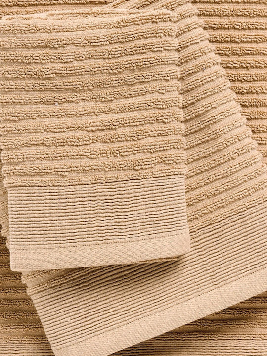 Das Home Bath Towels Set 3 pcs 0743 Beige Weight 530gsm
