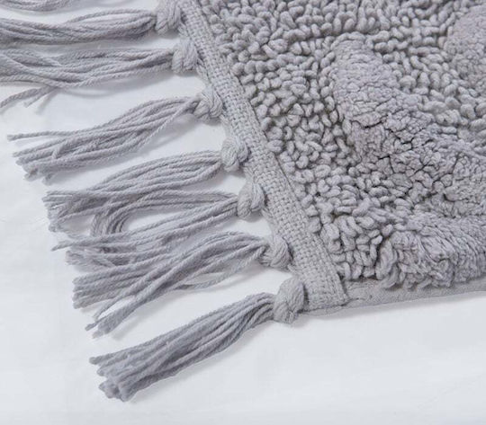 Nef-Nef Homeware Set Badematten Baumwolle Jetrix Graue 60x90cm