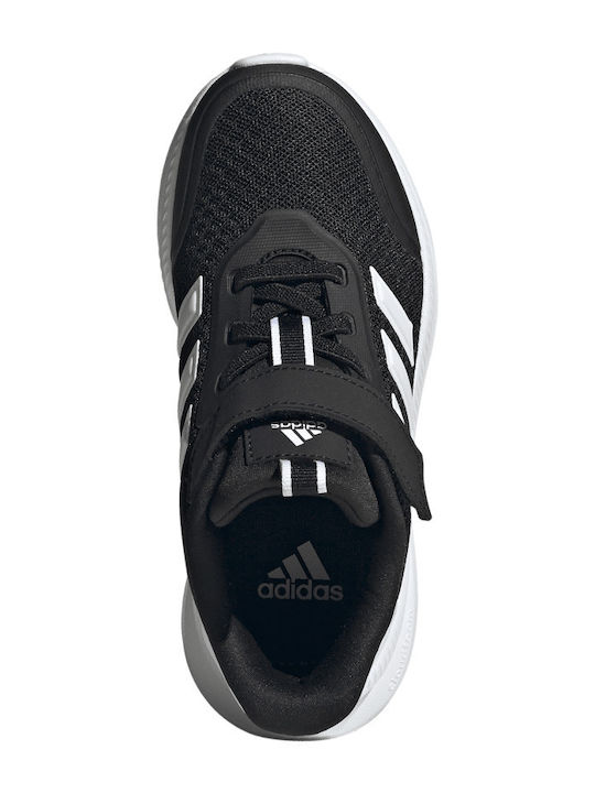 X_PLRPATH Kids Sports Shoes Running with Hoop & Loop Closure Core Black / Cloud White