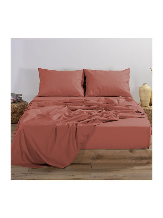 Nef-Nef Homeware Sheet for Single Bed with Elastic 100x200+30cm. Basic Yellow