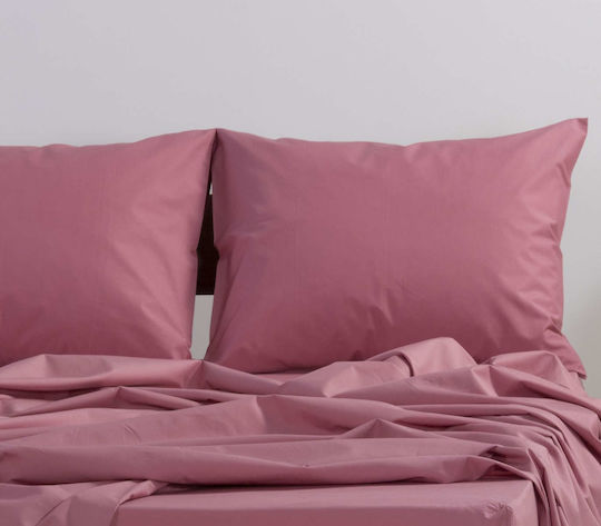 Nef-Nef Homeware Sheet for Single Bed with Elastic 100x200+30cm. Basic Light Grey