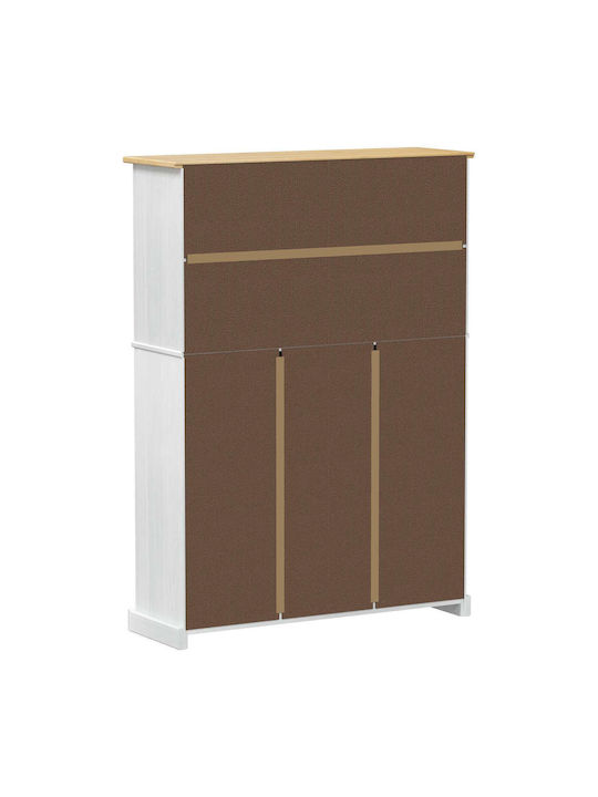 Shoe Organizer Made of Solid Wood 99x32x144.5cm