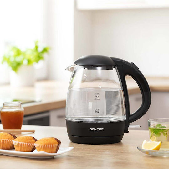 Sencor Βραστήρας 1.2lt 2200W Μαύρος