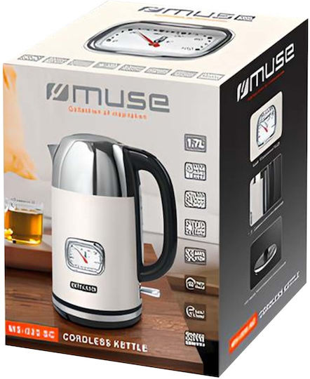 Muse Fierbător 1.7lt 2200W Bej