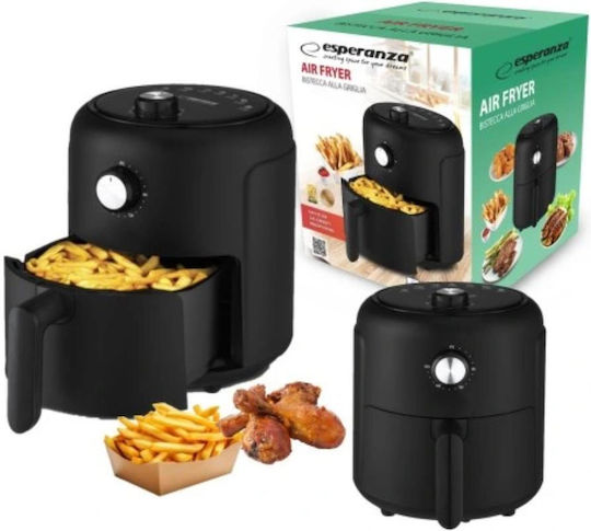 Esperanza Heißluftfritteuse 2.6Es Schwarz EKA001