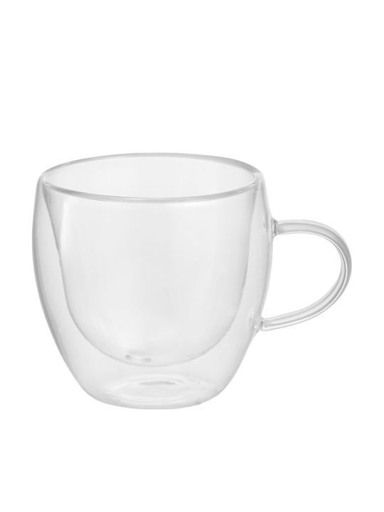 Ankor Set of Cups Coffee Glass Transparent 2pcs