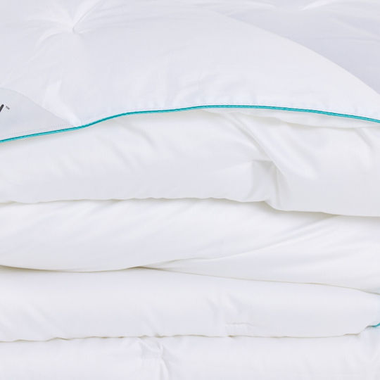 Das Home Πάπλωμα Υπέρδιπλο με Γέμιση Microfiber 220x240εκ. Comfort 1429 White 9.5 togs
