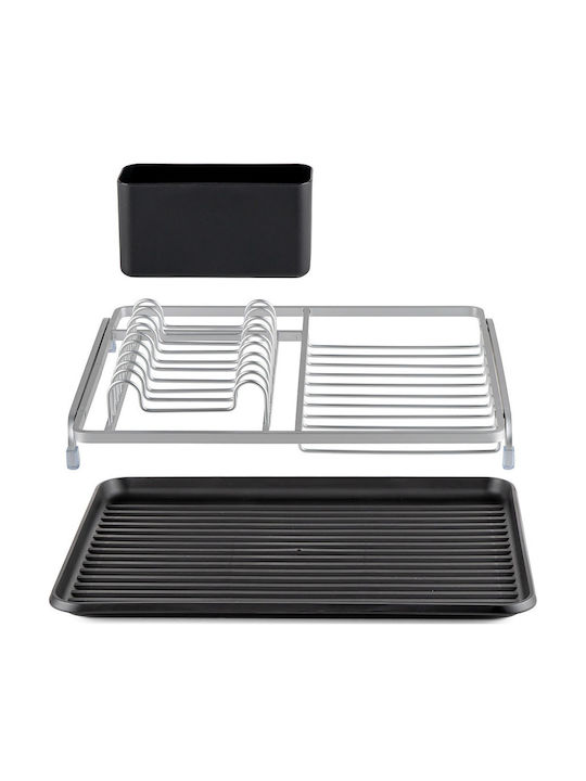 Luigi Ferrero Metallic Gray Sink Strainer 43x32x12cm