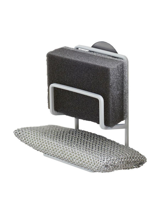 Yamazaki Sponge Holder Made of White Metal 6.3x12.7cm