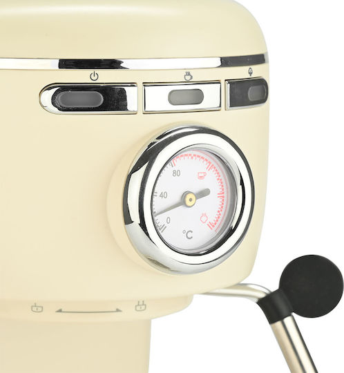 Estia Espresso Coffee Machine 1100W Pressure 20bar Brown 06-27308
