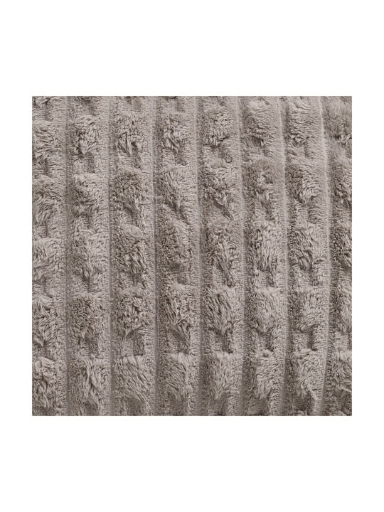 Das Home Μαξιλάρι Καναπέ 1177 Fleece Taupe 40x40εκ.