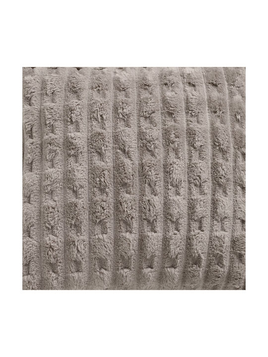 Das Home Μαξιλάρι Καναπέ 1177 Fleece Taupe 40x40εκ.