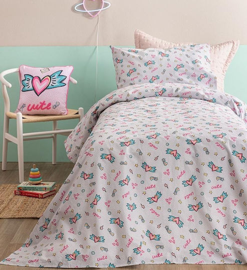 Palamaiki Set Lenjerii De Pat Pentru Pătuț Bumbac Cu Elastic My Kingdom Multicolore 70x140cm
