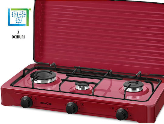 NobeLTek Countertop Burner Flüssiggas Triple Rot