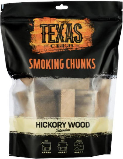 Texas Club Hickory Karijos Medžio Rūkymo Kaladėlės Texas Club Grillkohle 1kg